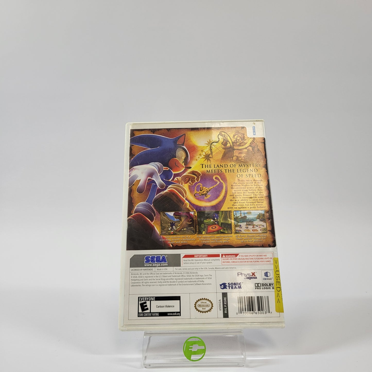 Sonic and the Secret Rings [Target Edition] (Nintendo Wii, 2007)