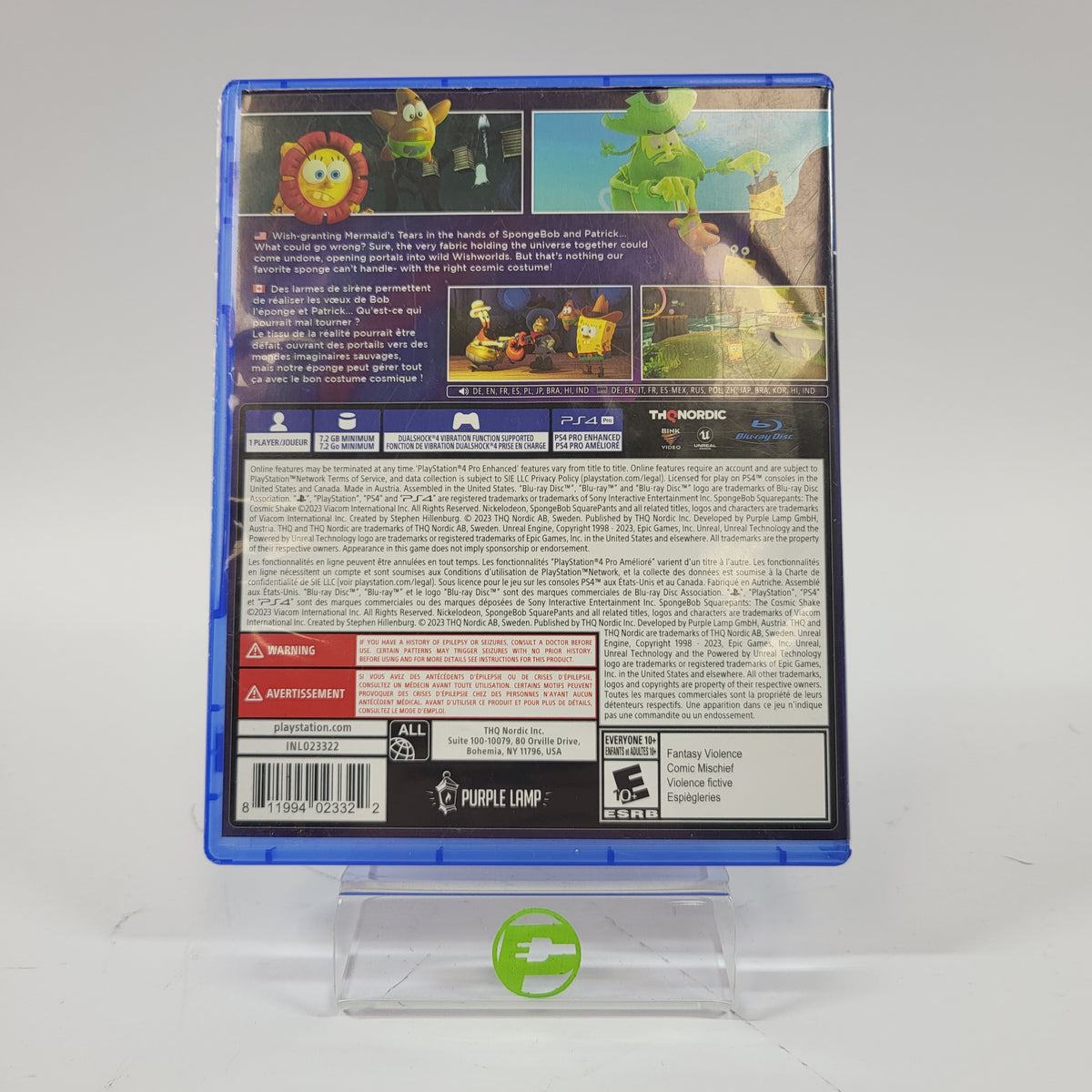 Spongebob Squarepants: The Cosmic Shake (Sony PlayStation 4 PS4, 2023)
