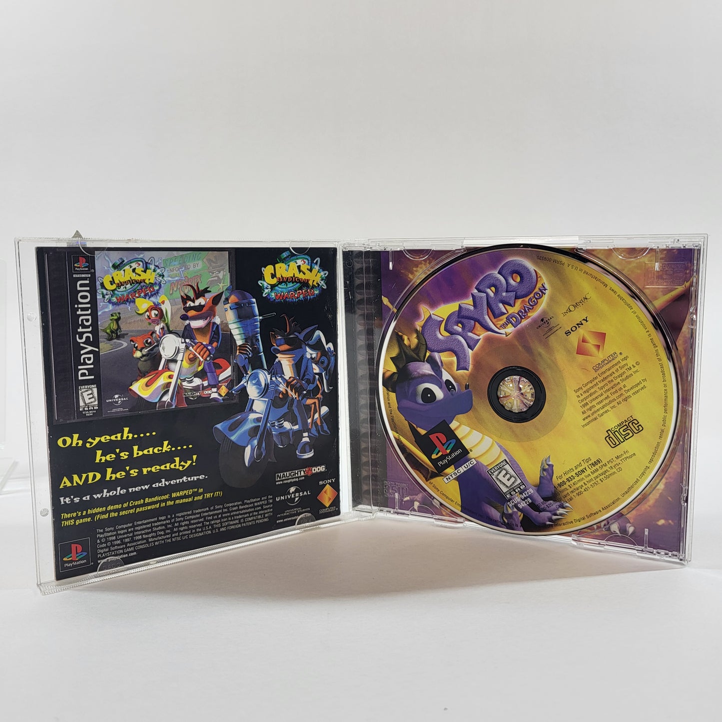 Spyro the Dragon (Sony PlayStation 1 PS1, 1998)