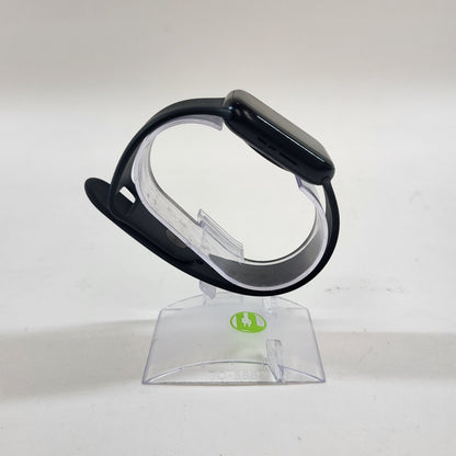 GPS Only Apple Watch SE 2nd Gen 44MM Midnight Aluminum Anchor Blue Sport Band