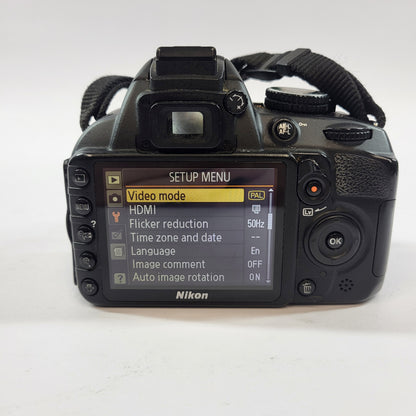 Nikon D3100 14.2MP Digital SLR DSLR Camera 55272 Shutter Count
