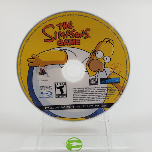 The Simpsons Game (Sony PlayStation 3 PS3, 2007) Disc Only