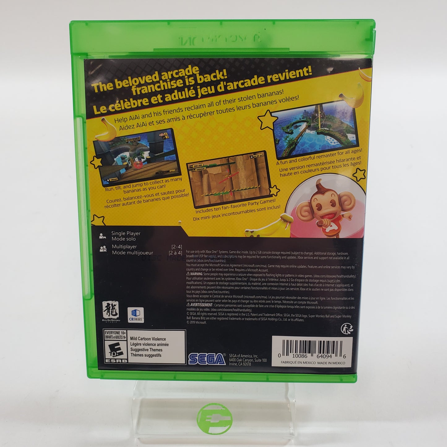 Super Monkey Ball: Banana Blitz HD (Microsoft Xbox One, 2019)