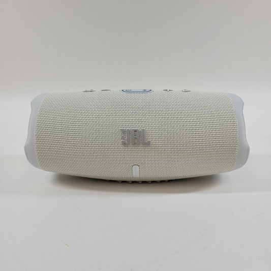 JBL Charge 5 Portable Waterproof Bluetooth Speaker White JBLCHARTGE5WTAMCSTM