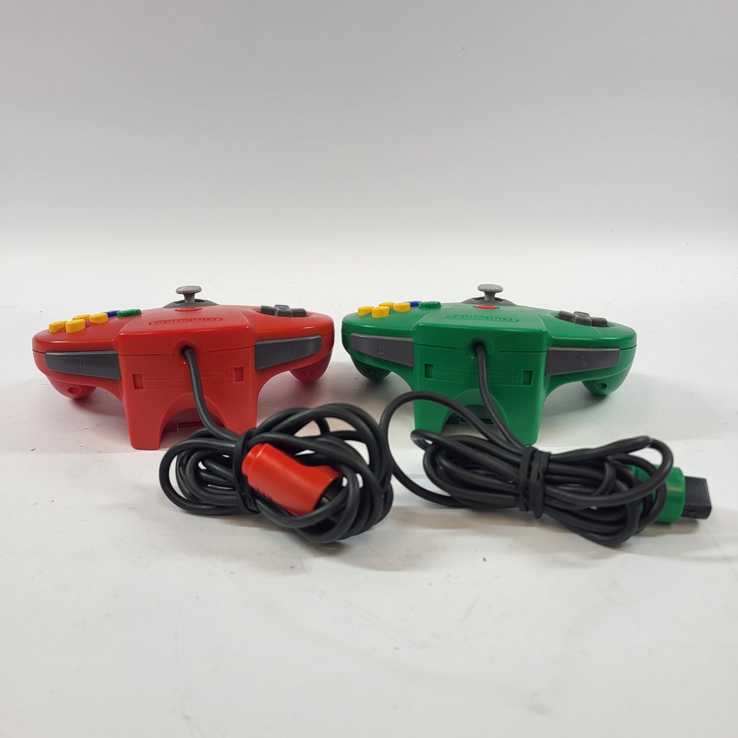 Used Lot of 2 Nintendo  64 N64 Wired Controllers