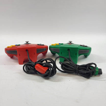 Used Lot of 2 Nintendo  64 N64 Wired Controllers