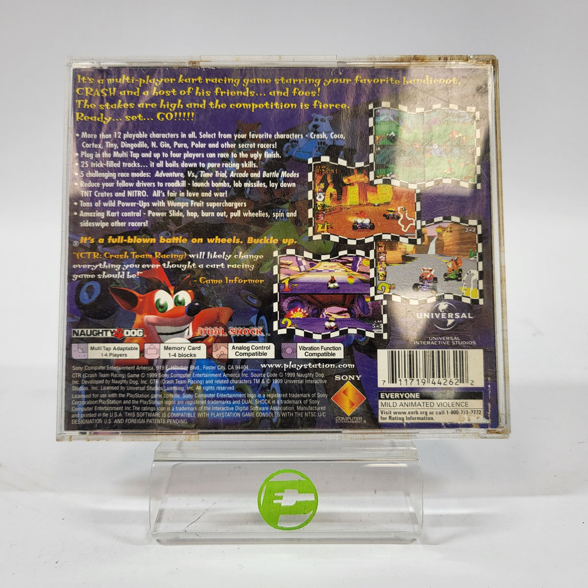 CTR Crash Team Racing (Sony PlayStation 1 PS1, 1999)
