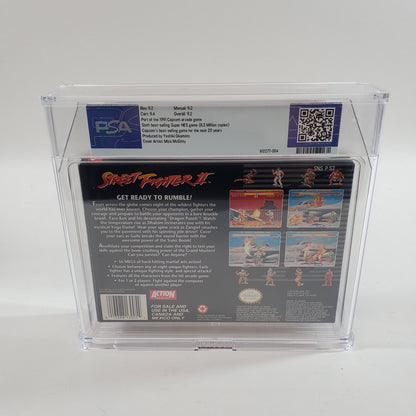Street Fighter II (Super Nintendo SNES, 1992) PSA 9.2 CIB