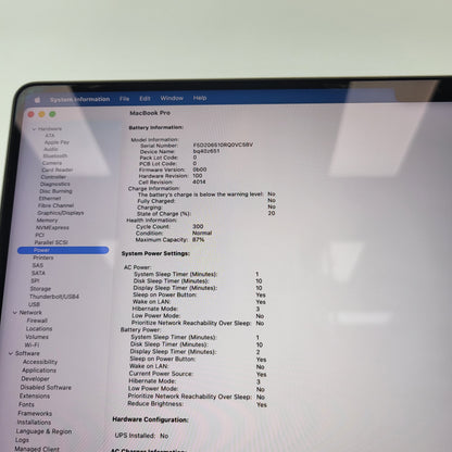 2021 Apple MacBook Pro 16" M1 Pro 16C GPU 3.2GHz 32GB RAM 512GB SSD A2485