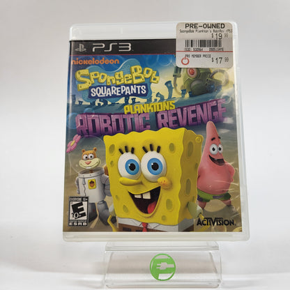 SpongeBob SquarePants: Plankton's Robotic Revenge (Sony PlayStation 3 PS3, 2013)