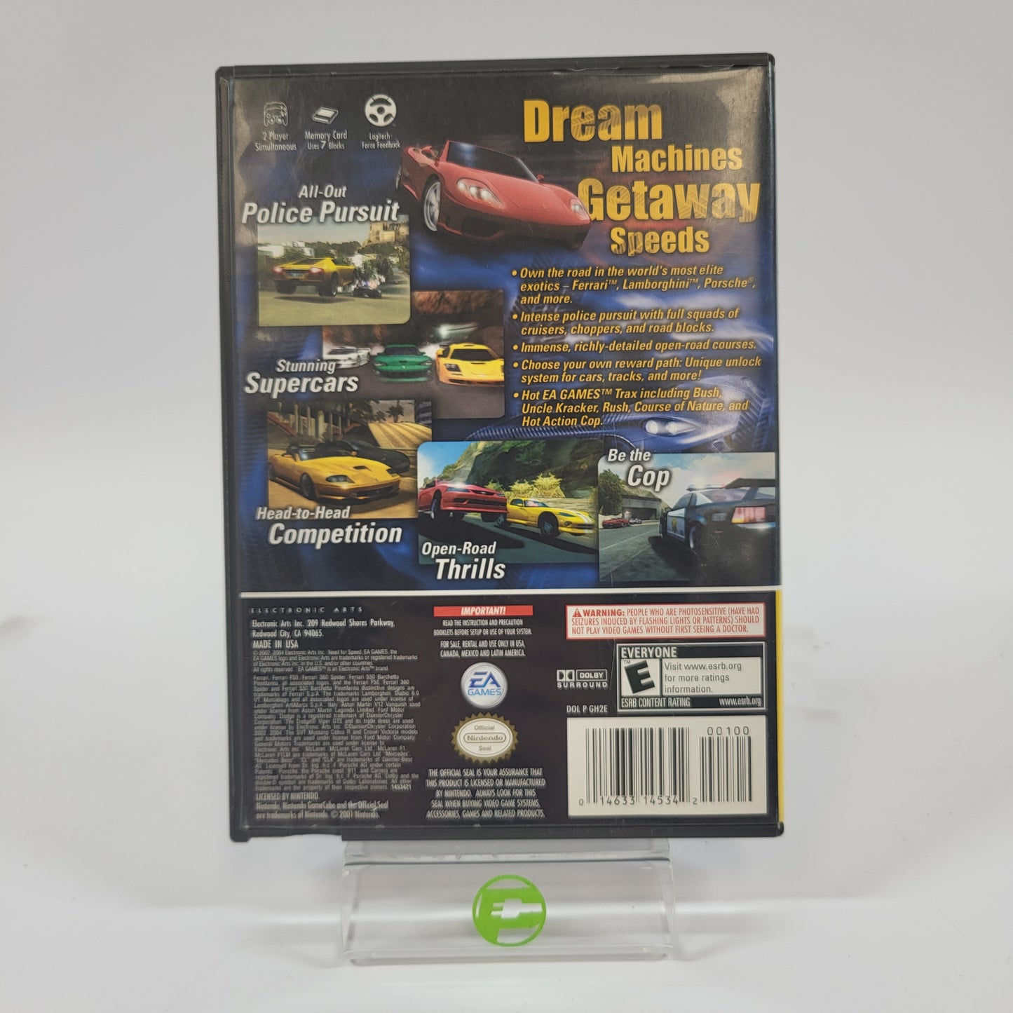 Need for Speed Hot Pursuit 2 [Player's Choice] (Nintendo GameCube, 2002)