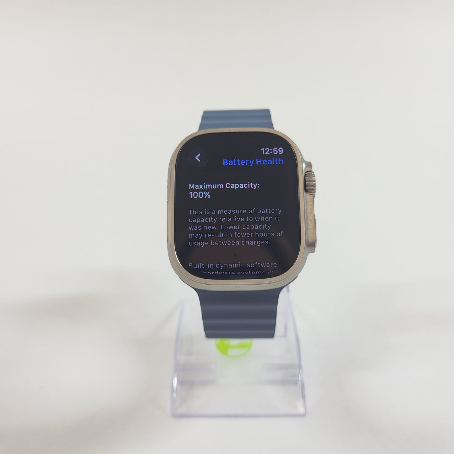 Factory Unlocked Apple Watch Ultra 3 49MM Natural Titanium Blue Ocean Band