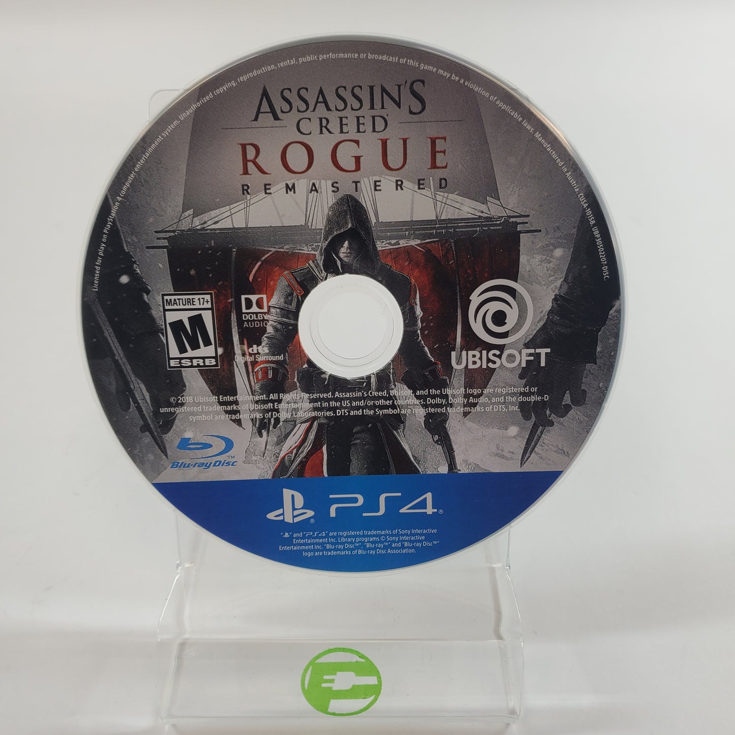 Assassin's Creed Rogue: Remastered (Sony PlayStation 4 PS4, 2018) Disc Only