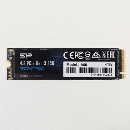 Silicon Power 2280mm A60 1TB M.2 PCIe Gen 3.0 x 4 SSD SP001TBP34A60M28