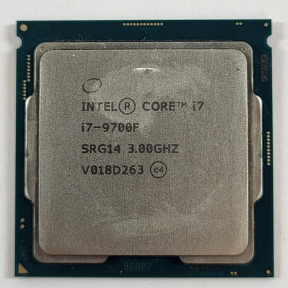 Intel Core i7-9700F 3.00GHz 8 Core SRG14 8 Thread LGA 1151