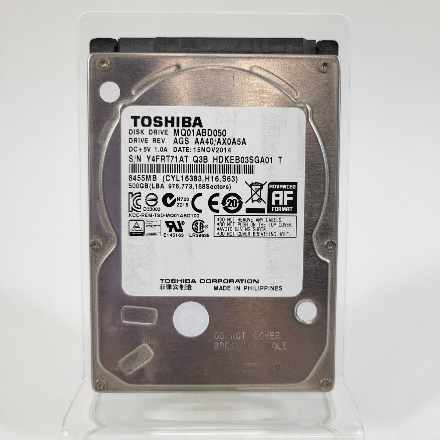 Toshiba 2.5" MQ Series 500GB SATA 3Gb/s HDD MQ01ABD050