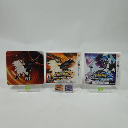 Pokemon Ultra Sun & Pokemon Ultra Moon [Steelbook Edition] (Nintendo 3DS, 2017)