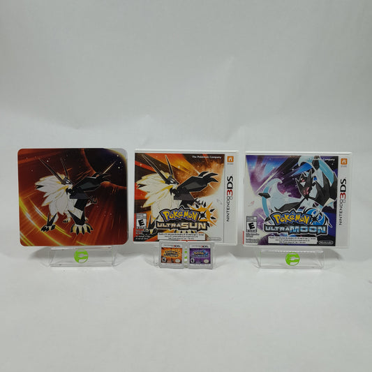 Pokemon Ultra Sun & Pokemon Ultra Moon [Steelbook Edition] (Nintendo 3DS, 2017)