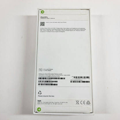 New Unlocked Apple iPhone 16 Pro 512GB BLACK A3038