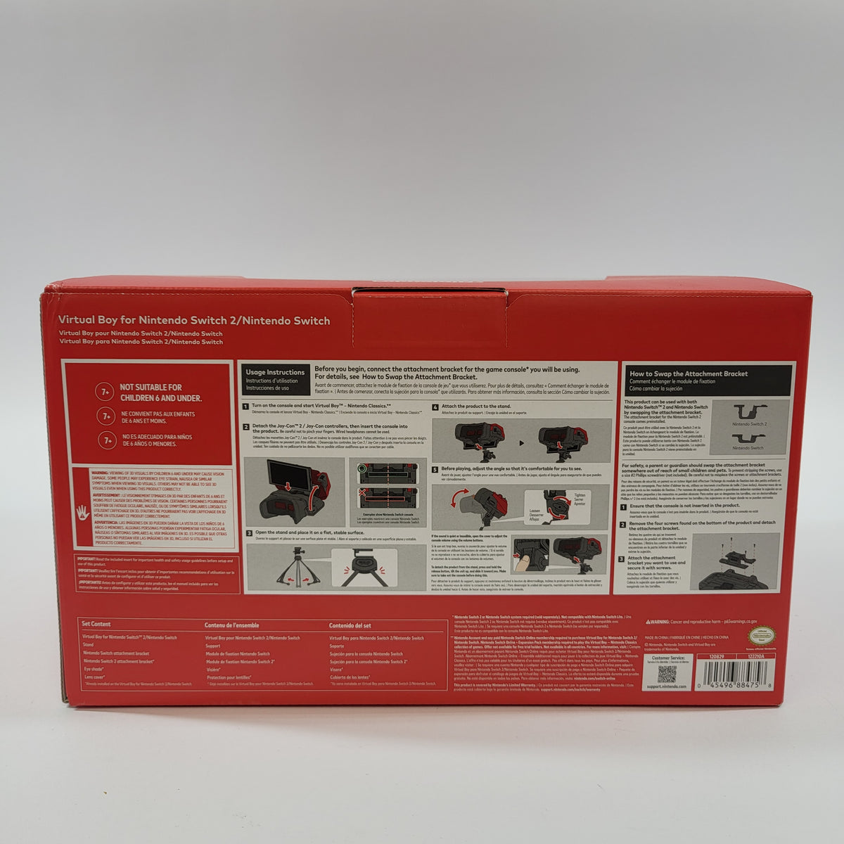 New Nintendo Virtual Boy for Nintendo Switch 2/ Nintendo Switch Black/Red