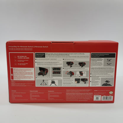 New Nintendo Virtual Boy for Nintendo Switch 2/ Nintendo Switch Black/Red