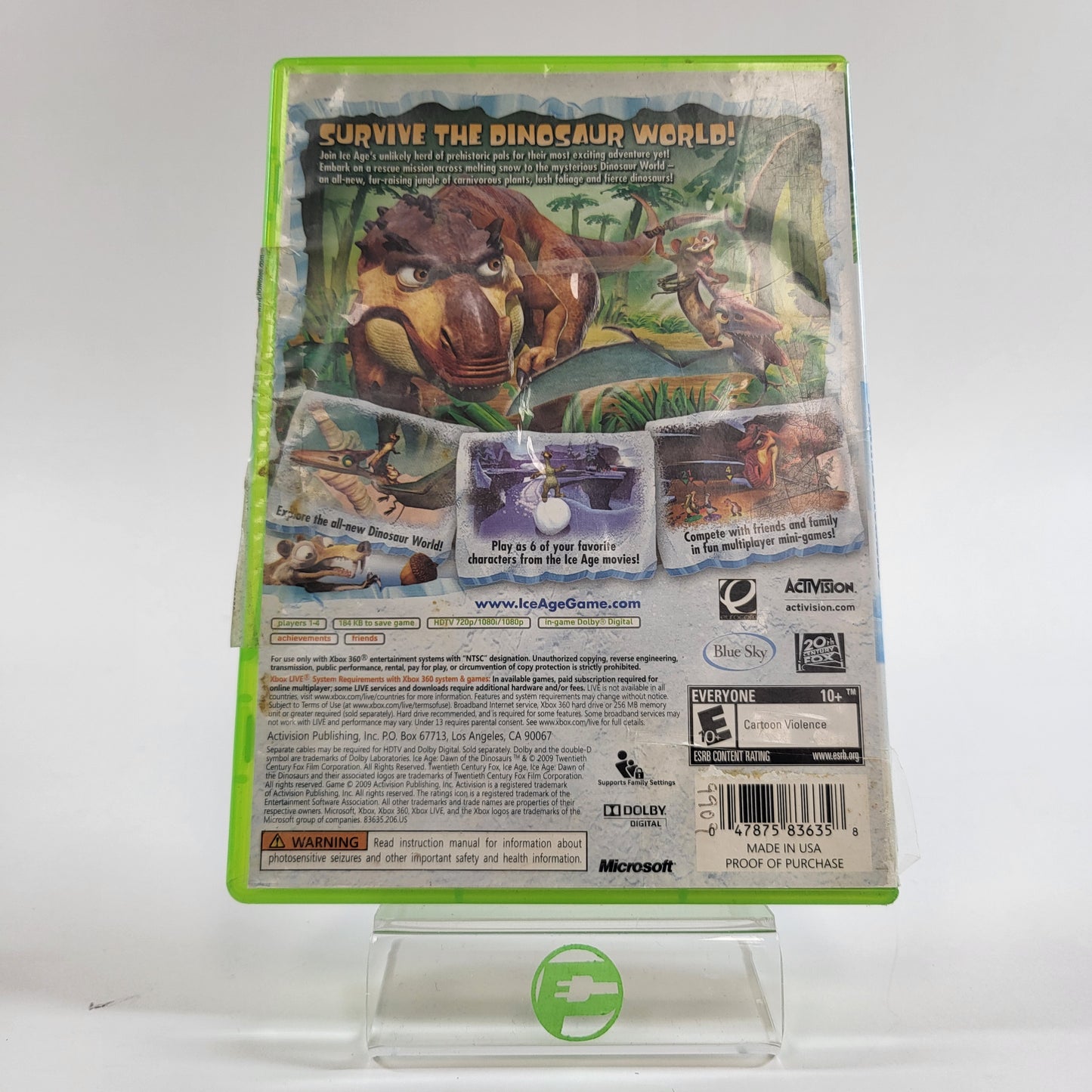 Ice Age: Dawn of the Dinosaurs (Microsoft Xbox 360, 2009)
