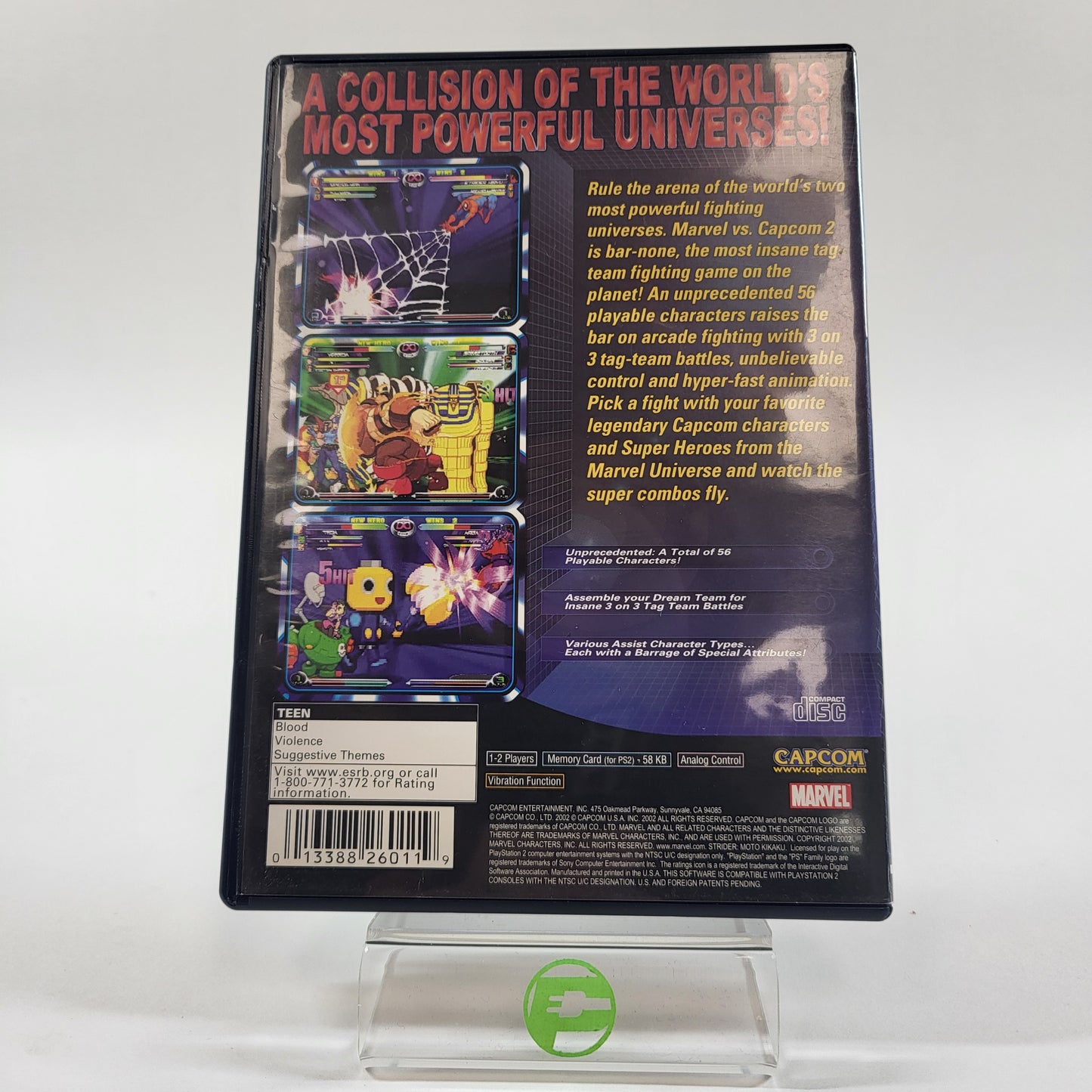 Marvel vs Capcom 2 (Sony PlayStation 2 PS2, 2002)