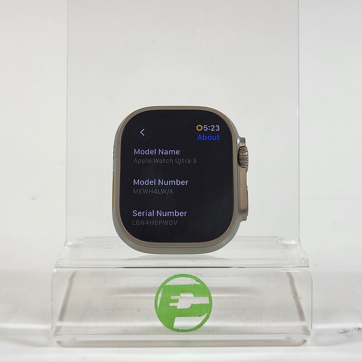 Unlocked Apple Watch Ultra 3 49MM Natural Titanium Anchor Blue Ocean Band