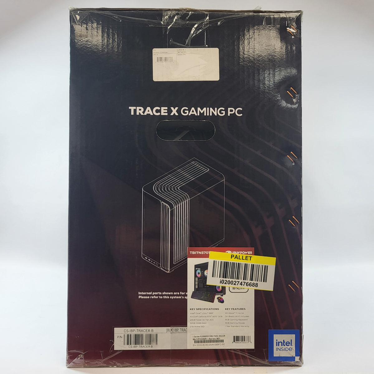 New iBuyPower Core Ultra 7 265F 2.40GHz 32GB DDR5 2TB SSD Nvidia GeForce RTX5070