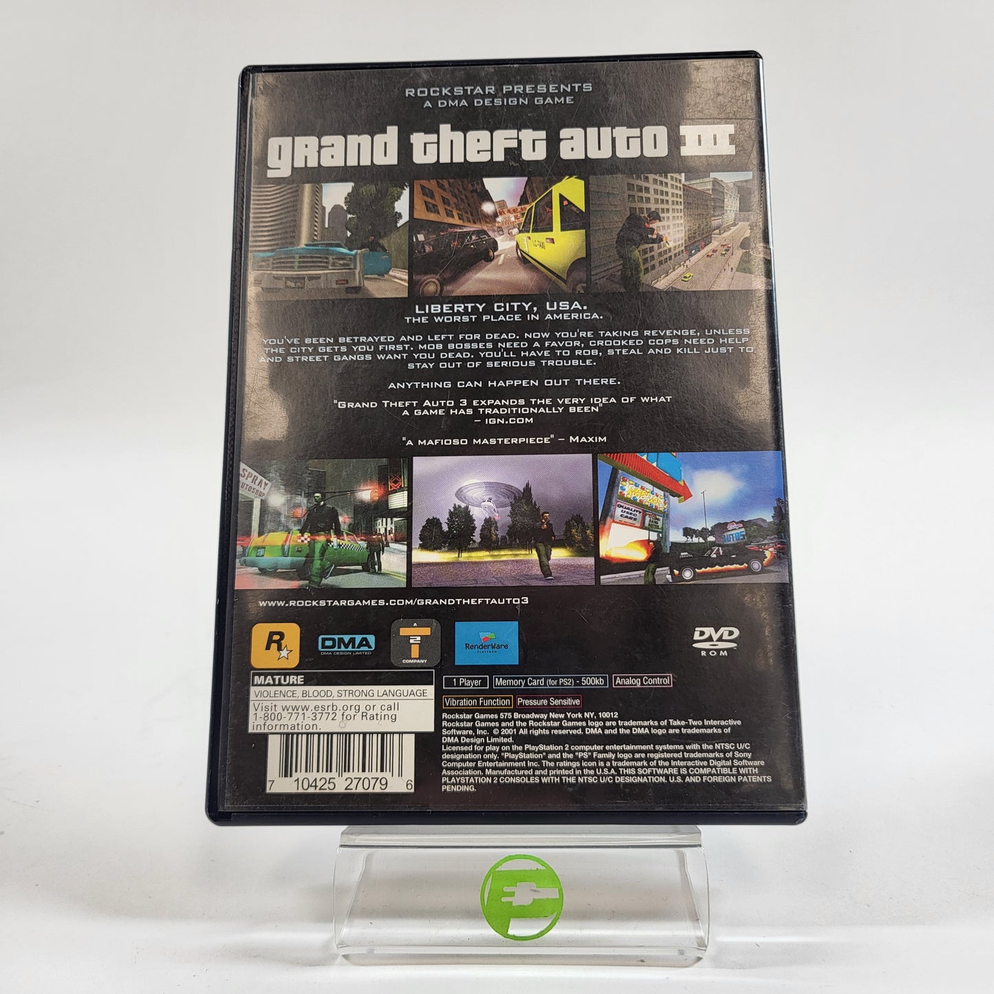 Grand Theft Auto III (Sony PlayStation 2 PS2, 2001)