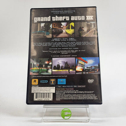 Grand Theft Auto III (Sony PlayStation 2 PS2, 2001)