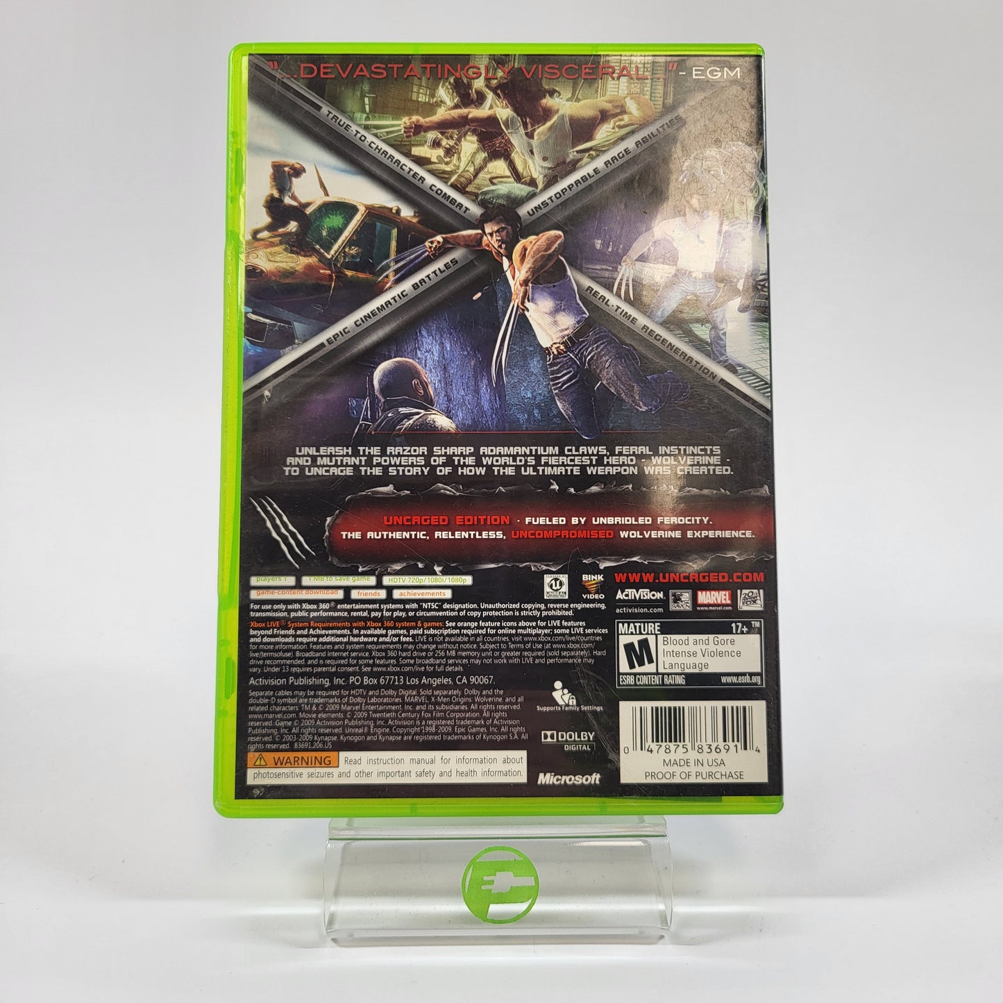 X-Men Origins: Wolverine (Microsoft Xbox 360, 2009)