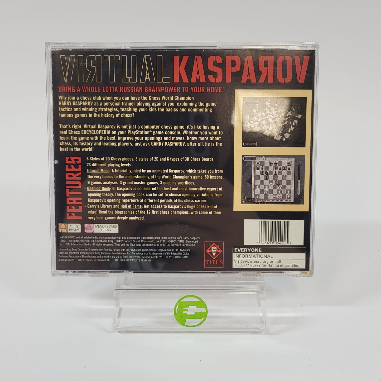 Virtual Kasparov (Sony PlayStation 1 PS1, 2001)