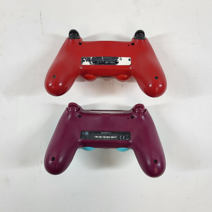 Broken Lot of 2 Sony PlayStation 4 PS4 Wireless Controllers Stick Drift