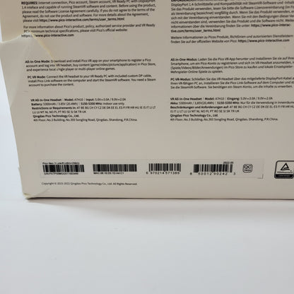 Pico Neo 3 Link 256GB Standalone All-in-One VR Headset A7H10 READ