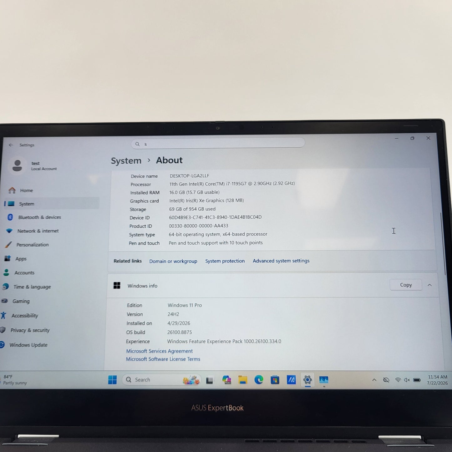 Asus ExpertBook B5 90NB0C23 13.9 i7-1195G7 2.9GHz 16GB RAM 1TB SSD