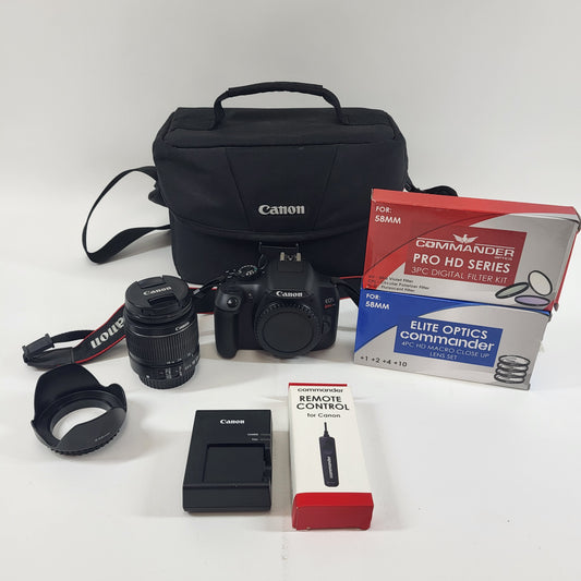 Canon EOS Rebel T6 EF-S 18-55mm f/3.5-5.6 IS II 18.0MP Digital SLR Camera Bundle