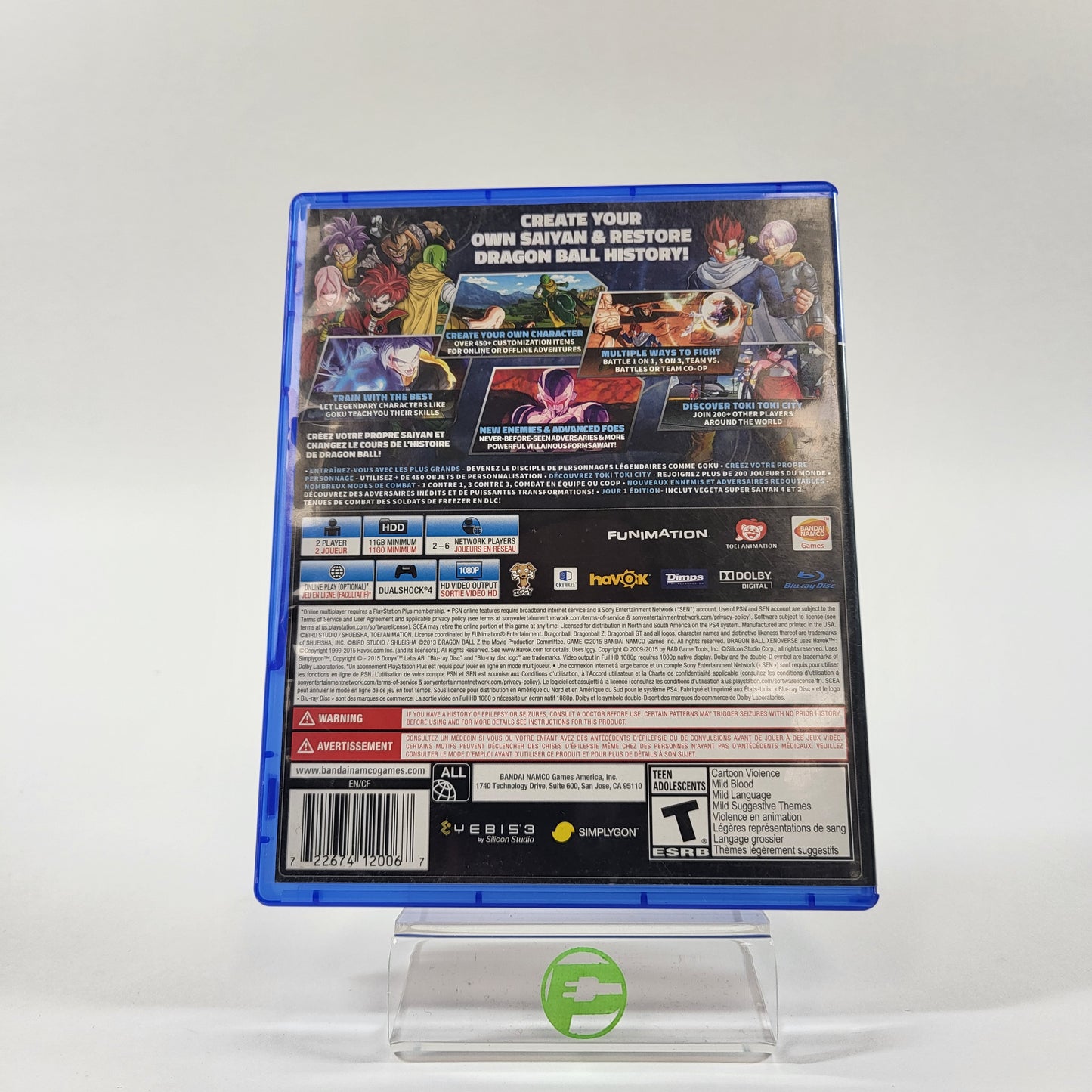 Dragon Ball Xenoverse [Day One] (Sony PlayStation 4 PS4, 2015)