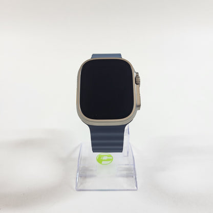 Factory Unlocked Apple Watch Ultra 3 49MM Natural Titanium Blue Ocean Band
