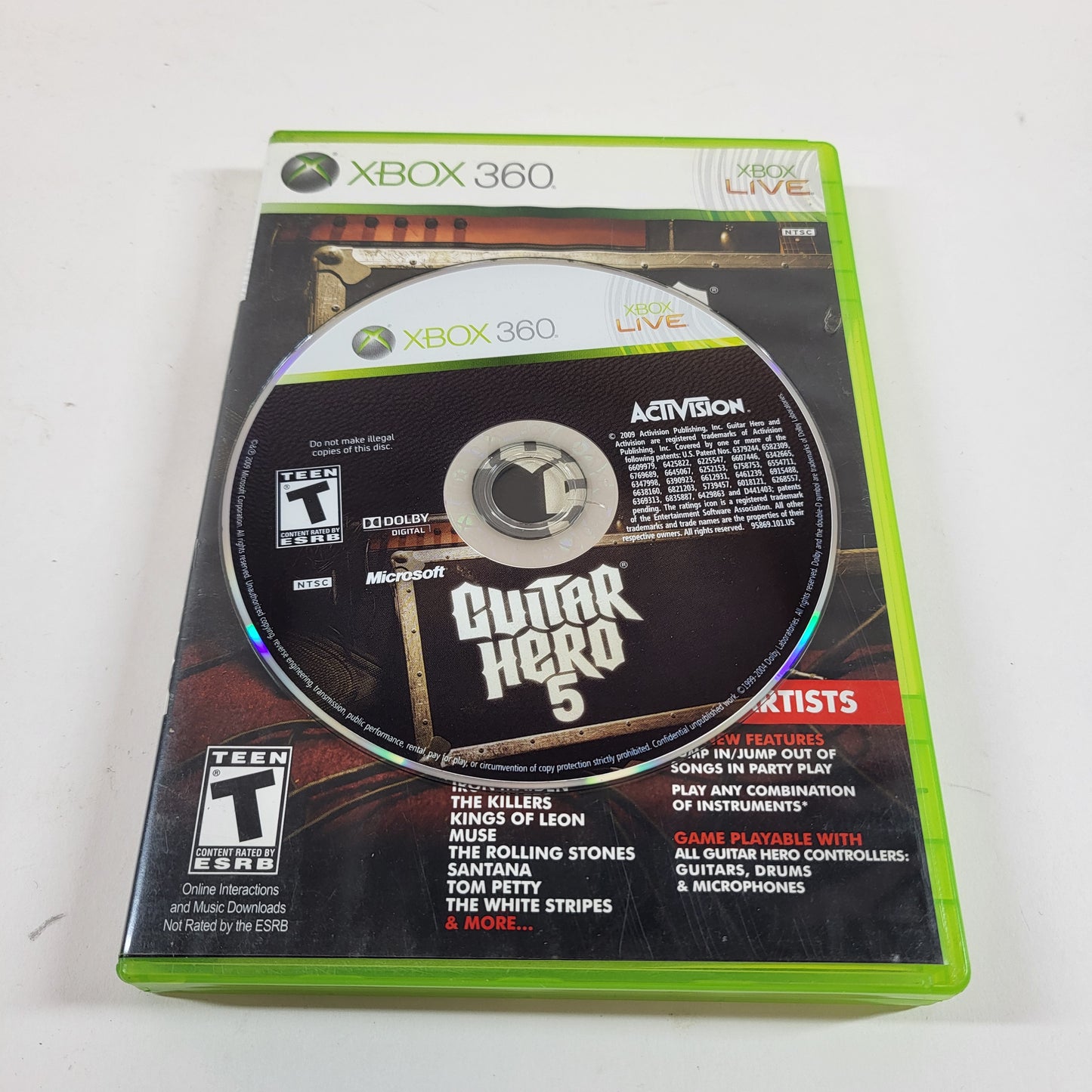 Guitar Hero 5 (Microsoft Xbox 360, 2009)