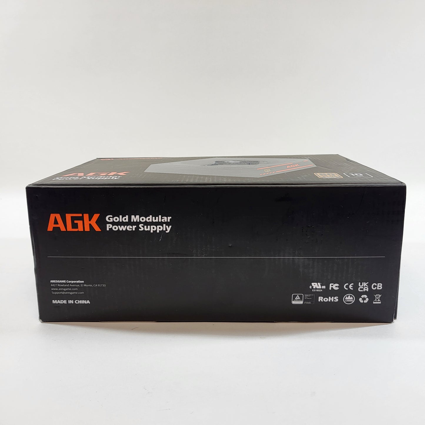 New AresGame AGK850 AGK850 80 Plus Gold 850W Fully Modular Power Supply Open Box