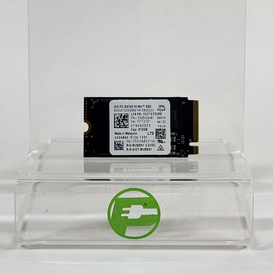 Western Digital WD 2230mm PC SN740 512GB M.2 NVMe Gen 4.0 x 4 SSD SDQMQD-5126-1201
