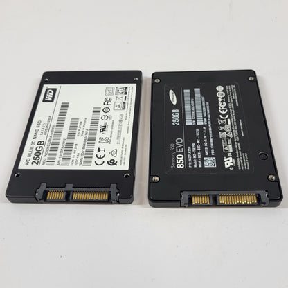 Bundle Of WD Blue Samsung 850 EVO 250GB 2.5" SATA III 6Gbps SSD 