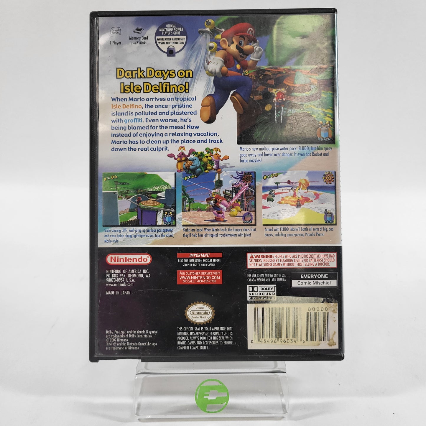 Super Mario Sunshine [Player's Choice] (Nintendo GameCube, 2003)