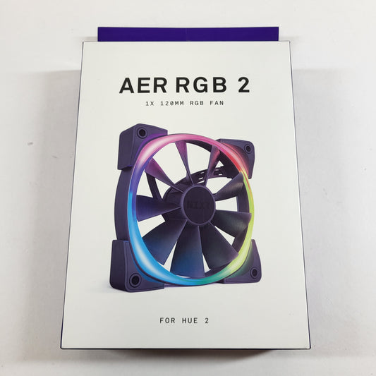 New Open Box NZXT AER RGB 2 Fan HF-28120-B1