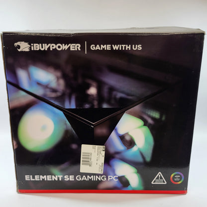 Open Box iBuyPower Element SE PC i5-14400F 2.50GHz 16GB RAM 1TB SSD RTX 5060