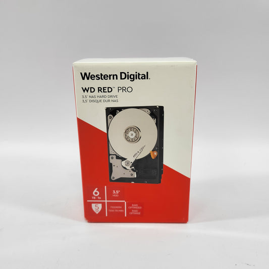 New Western Digital 3.5" WD Red PRO 6TB SATA III 6Gbps HDD