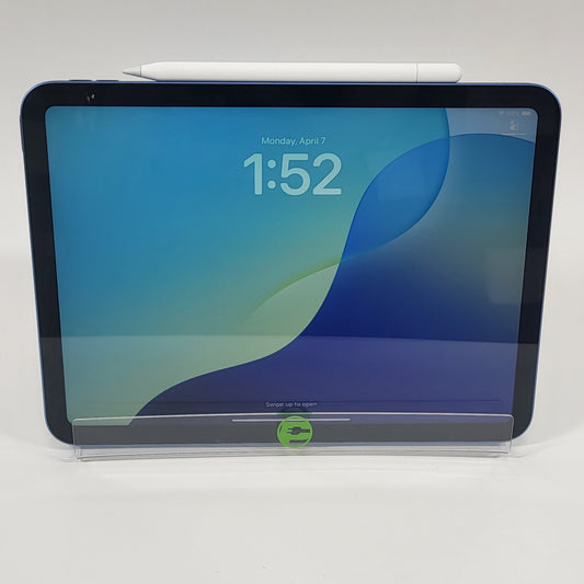 WiFi Only Apple iPad 10th Gen 64GB 18.4 Blue MPQ13LL/A With Warranty