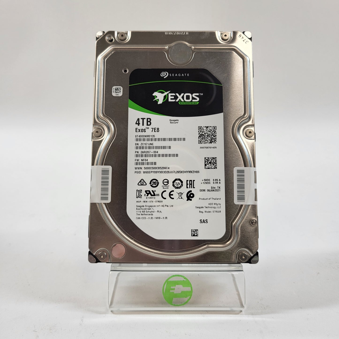 Seagate 3.5" Exos 7E8 4TB SAS 12Gbps HDD ST4000NST4000NM0135