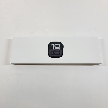 New Unlocked Apple Watch Series 10 46MM Jet Black Aluminum Black Sport Band
